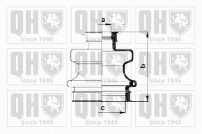 QUINTON HAZELL qjb601 -  Комплект пыльника, приводной вал